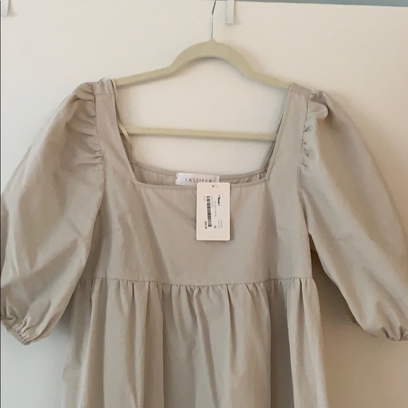 NWT ivory/taupe Lassiter Dress - Picture 2 of 3